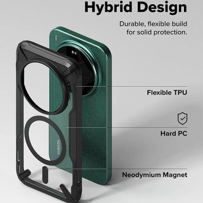 MagSafe-deksel for Xiaomi 17 Ultra, Ringke, Fusion X, svart