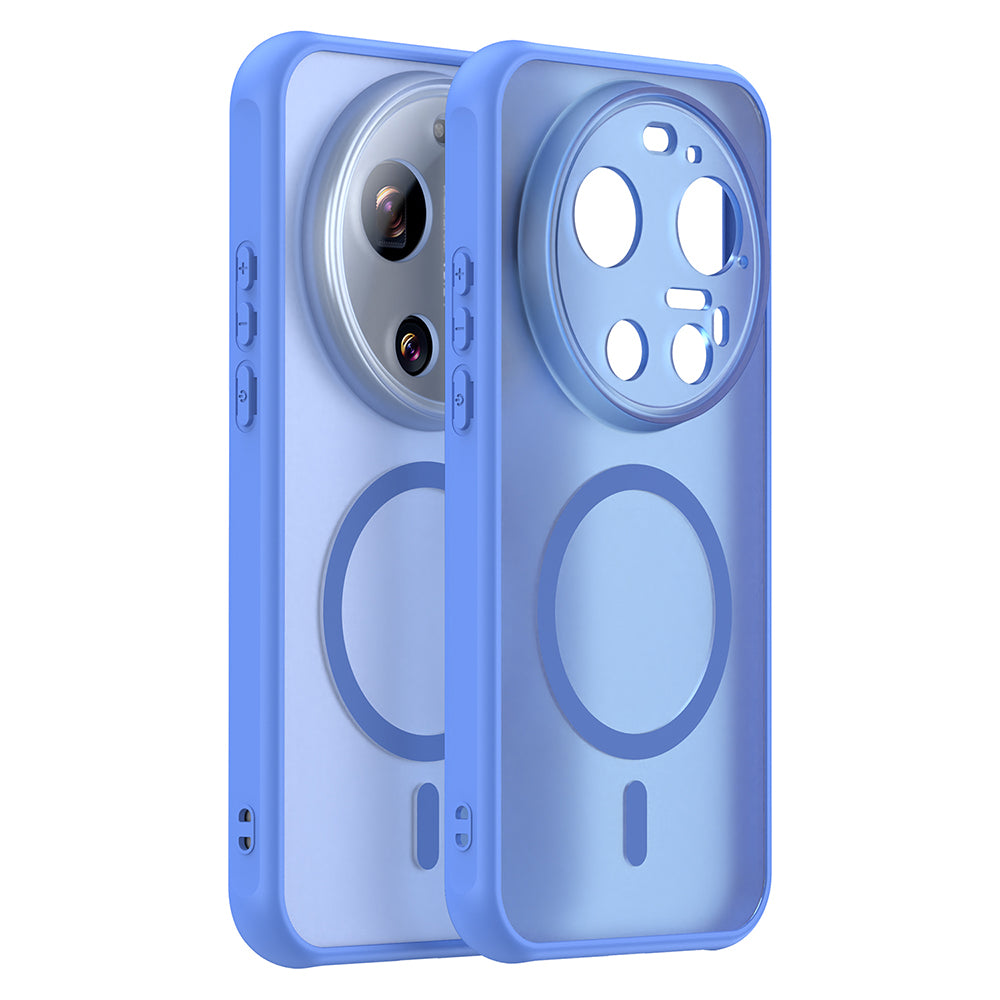 MagSafe-deksel for Xiaomi 17 Ultra, Techsuit, HaloFrost II, Blå