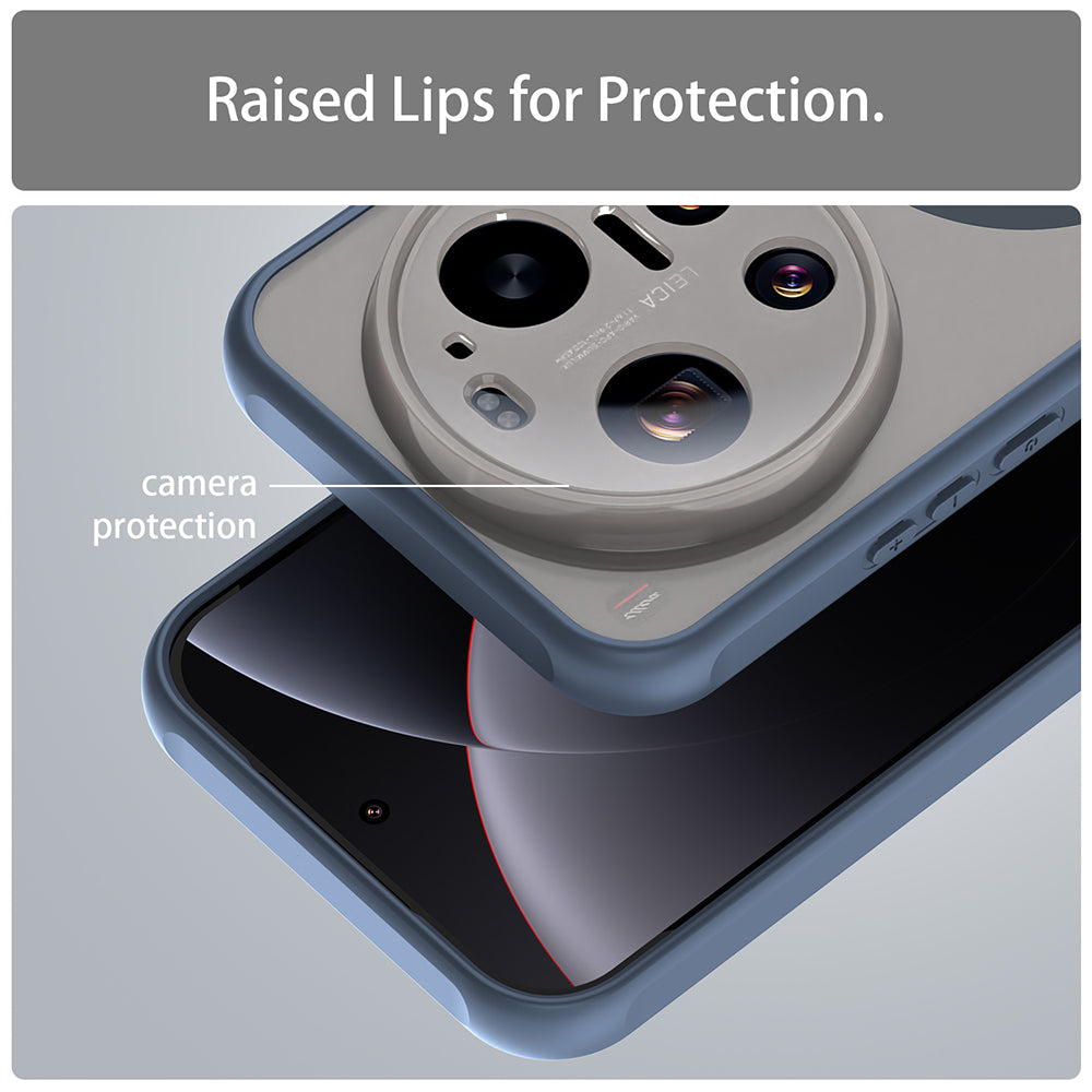 MagSafe-deksel for Xiaomi 17 Ultra, Techsuit, HaloFrost II, Marineblå