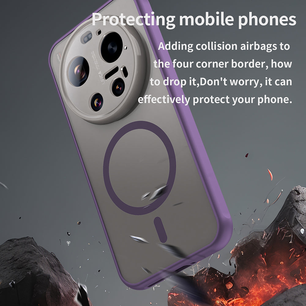 MagSafe-deksel for Xiaomi 17 Ultra, Techsuit, HaloFrost II, Lilla