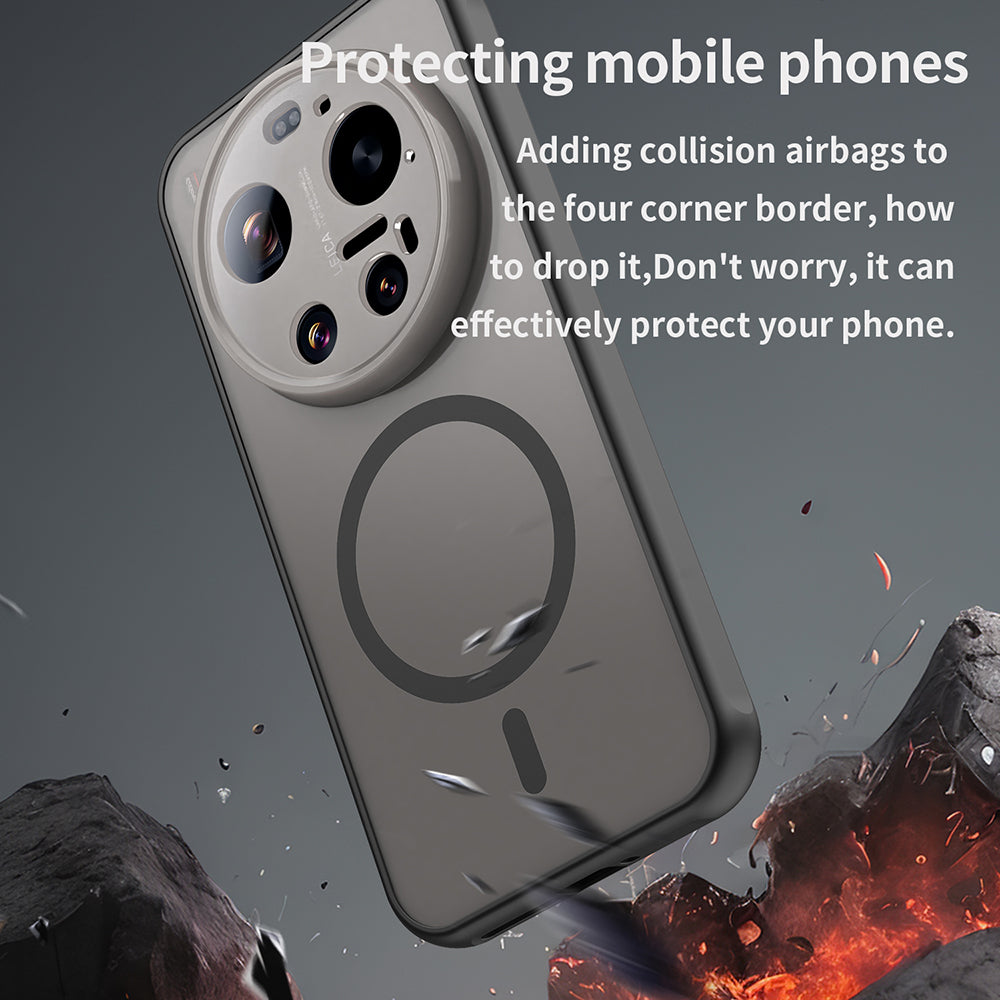 MagSafe-deksel for Xiaomi 17 Ultra, Techsuit, HaloFrost II, Svart