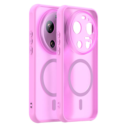 MagSafe-deksel for Xiaomi 17 Ultra, Techsuit, HaloFrost II, Rosa