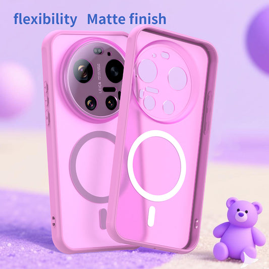 MagSafe-deksel for Xiaomi 17 Ultra, Techsuit, HaloFrost II, Rosa
