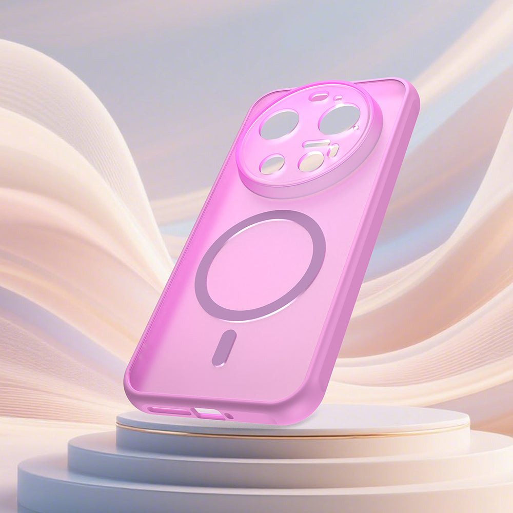 MagSafe-deksel for Xiaomi 17 Ultra, Techsuit, HaloFrost II, Rosa