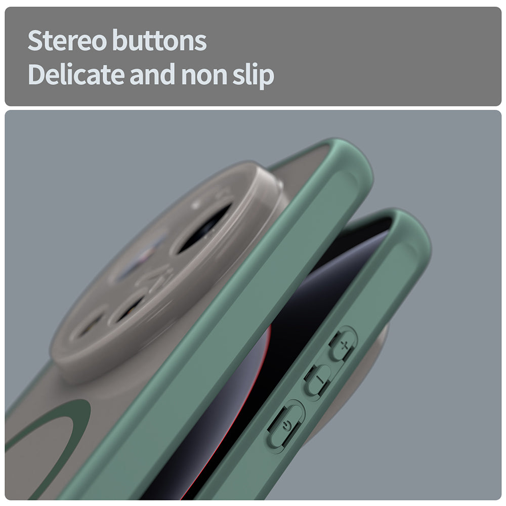 MagSafe-deksel for Xiaomi 17 Ultra, Techsuit, HaloFrost II, Grønn