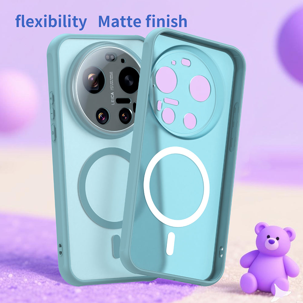 MagSafe-deksel for Xiaomi 17 Ultra, Techsuit, HaloFrost II, Lys Grønn