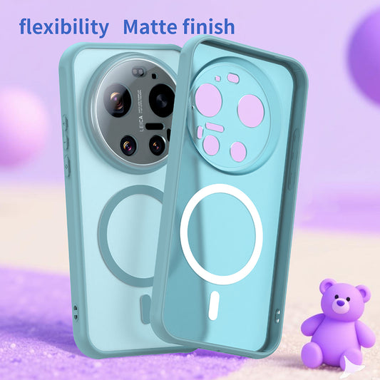 MagSafe-deksel for Xiaomi 17 Ultra, Techsuit, HaloFrost II, Lys Grønn