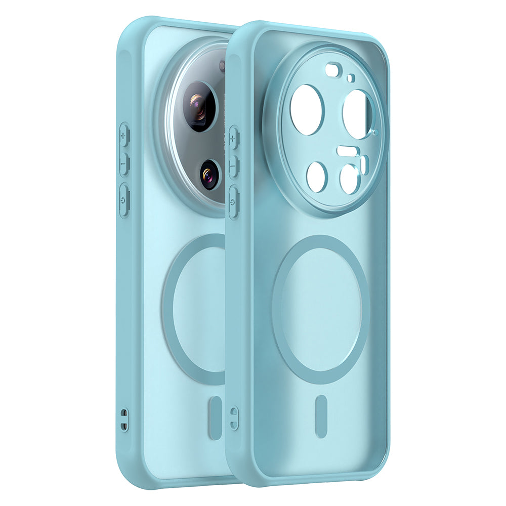 MagSafe-deksel for Xiaomi 17 Ultra, Techsuit, HaloFrost II, Lys Grønn
