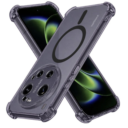 MagSafe-deksel for Xiaomi 17 Ultra, Techsuit, støtsikker, røykfarget