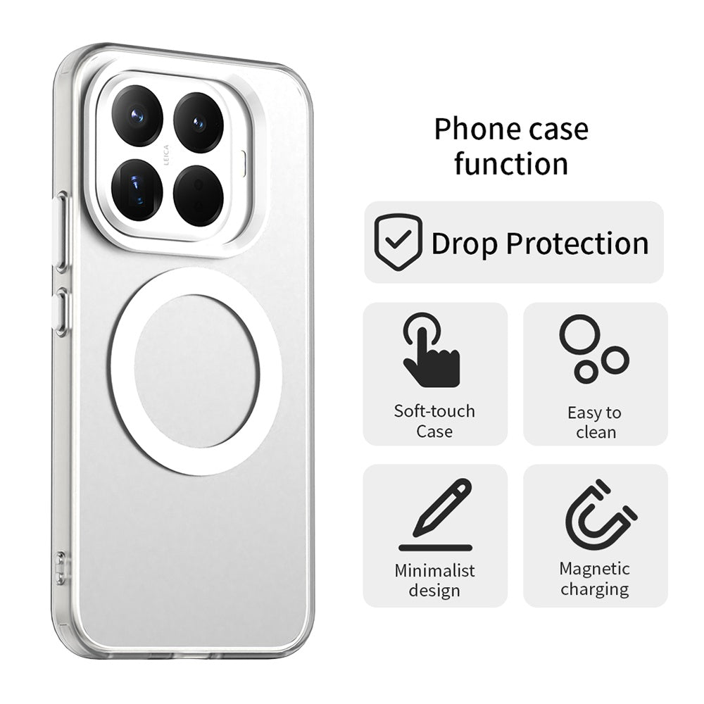 MagSafe-deksel for Xiaomi 17T Pro, Techsuit, CandyCase, hvit
