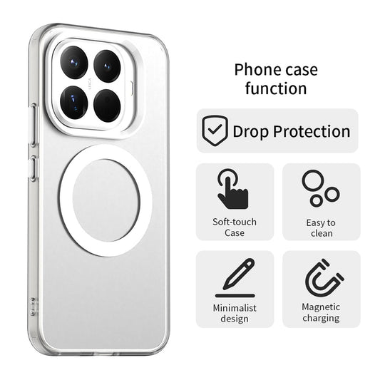 MagSafe-deksel for Xiaomi 17T Pro, Techsuit, CandyCase, hvit