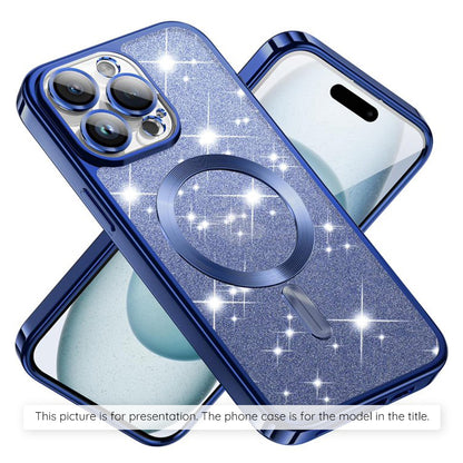 MagSafe-deksel for Xiaomi 17T, Techsuit, Luxury Glitter, Mørk blå
