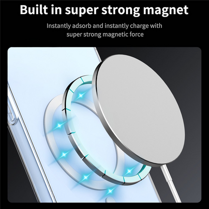 MagSafe-deksel for Xiaomi 17T, OEM, støtsikker, gjennomsiktig