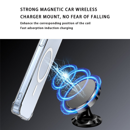 MagSafe-deksel for Xiaomi 17T, OEM, støtsikker, gjennomsiktig