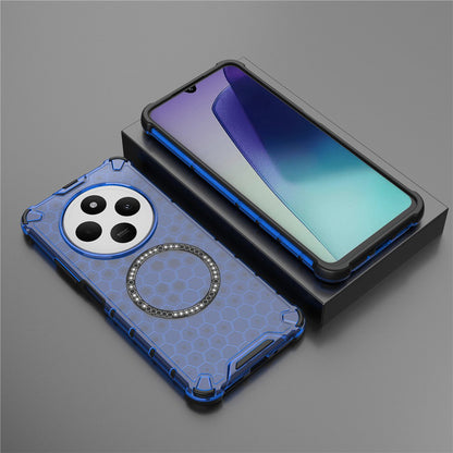 MagSafe-deksel for Xiaomi Poco C75 / Redmi 14C, Techsuit, HoneyComb Shield, Blå