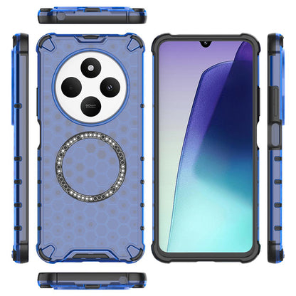 MagSafe-deksel for Xiaomi Poco C75 / Redmi 14C, Techsuit, HoneyComb Shield, Blå