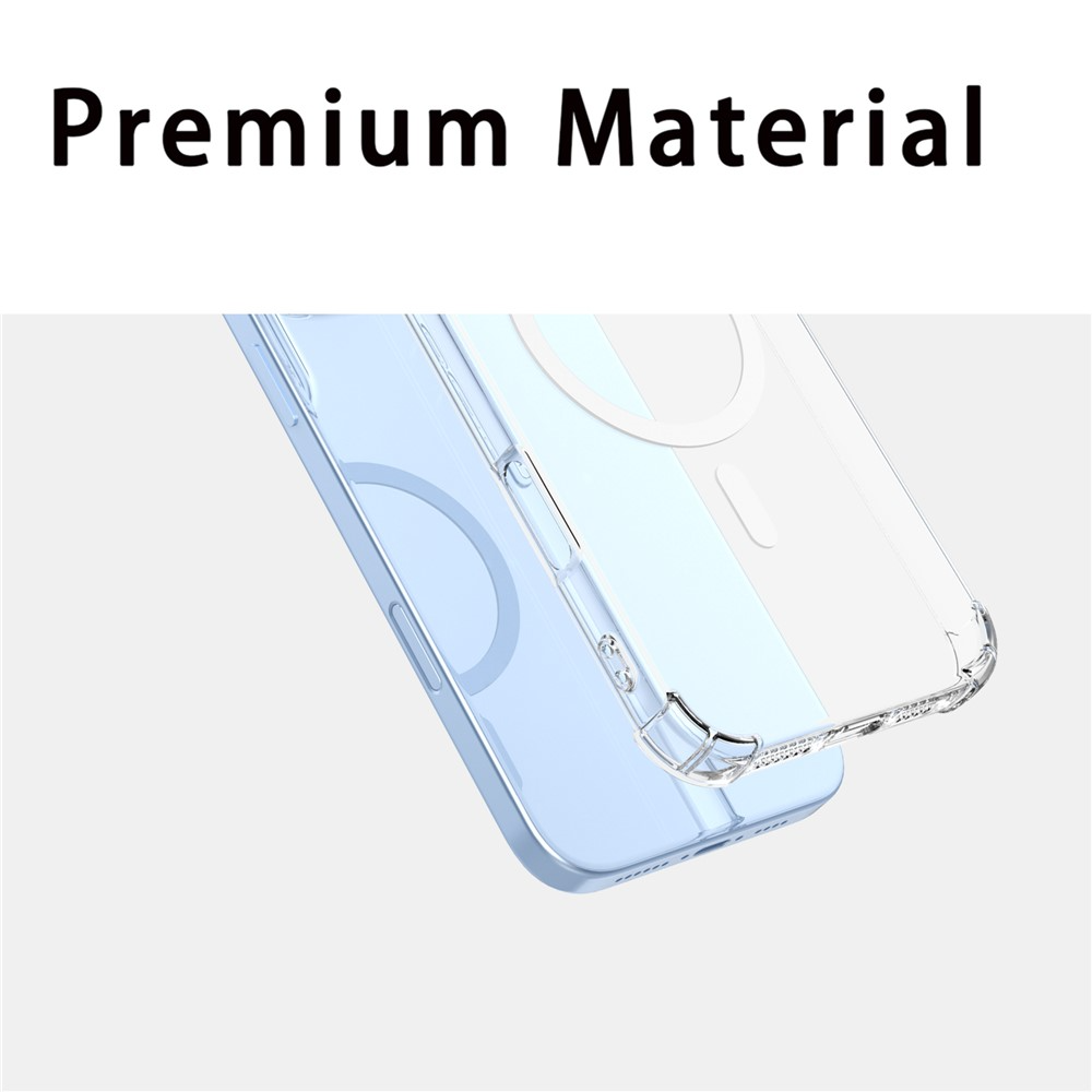 MagSafe-deksel for Xiaomi 17T, OEM, støtsikker, gjennomsiktig