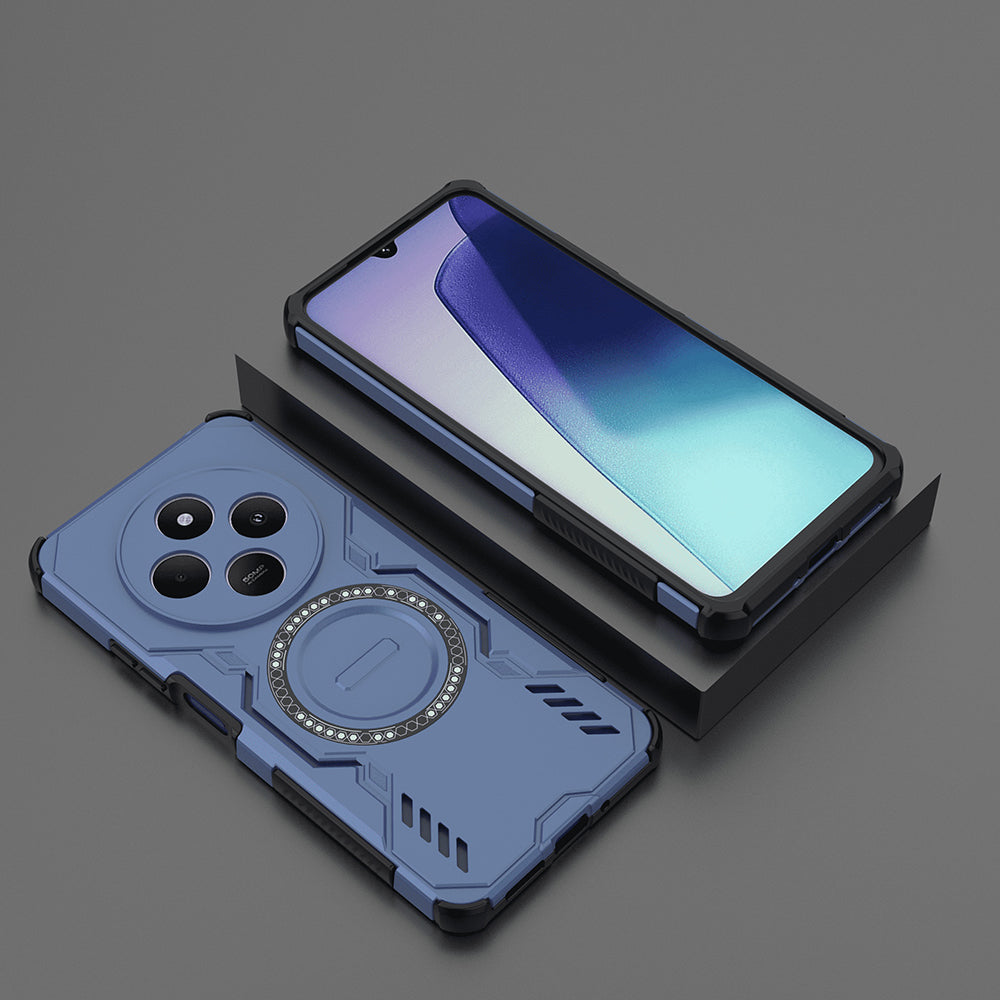 MagSafe-deksel for Xiaomi Poco C75 / Redmi 14C, Techsuit, ArmorMag, Blå