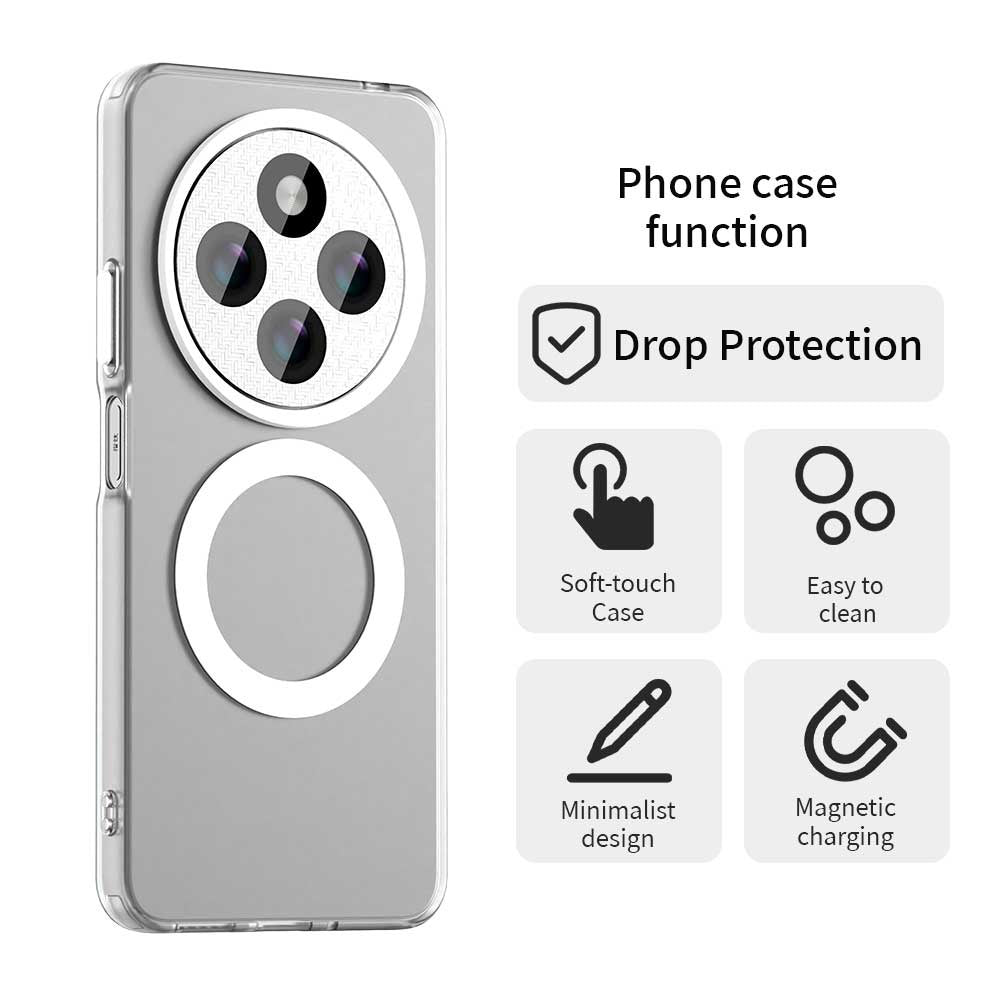 MagSafe-deksel for Xiaomi Poco C75 / Redmi 14C, Techsuit, CandyCase, hvit
