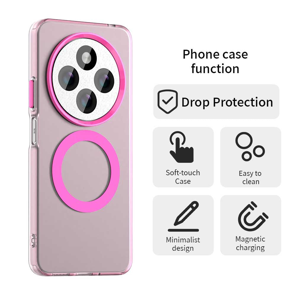MagSafe-deksel for Xiaomi Poco C75 / Redmi 14C, Techsuit, CandyCase, Rosa