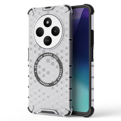 MagSafe-deksel for Xiaomi Poco C75 / Redmi 14C, Techsuit, HoneyComb Shield, Hvit
