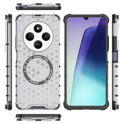 MagSafe-deksel for Xiaomi Poco C75 / Redmi 14C, Techsuit, HoneyComb Shield, Hvit