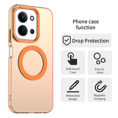 MagSafe-deksel for Xiaomi Poco C85 4G / Redmi 15C 5G / 15C 4G, Techsuit, CandyCase, Oransje