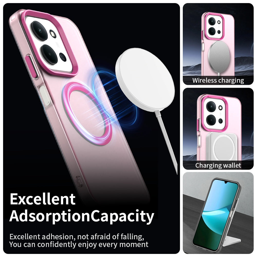 MagSafe-deksel for Xiaomi Poco C85 4G / Redmi 15C 5G / 15C 4G, Techsuit, CandyCase, Rosa