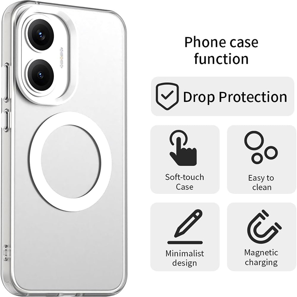 MagSafe-deksel for Xiaomi Poco F7, Techsuit, CandyCase, hvit