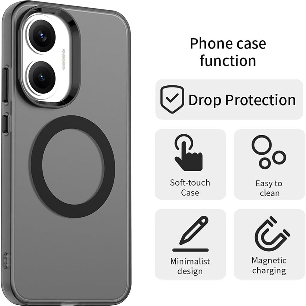 MagSafe-deksel for Xiaomi Poco F7, Techsuit, CandyCase, Svart