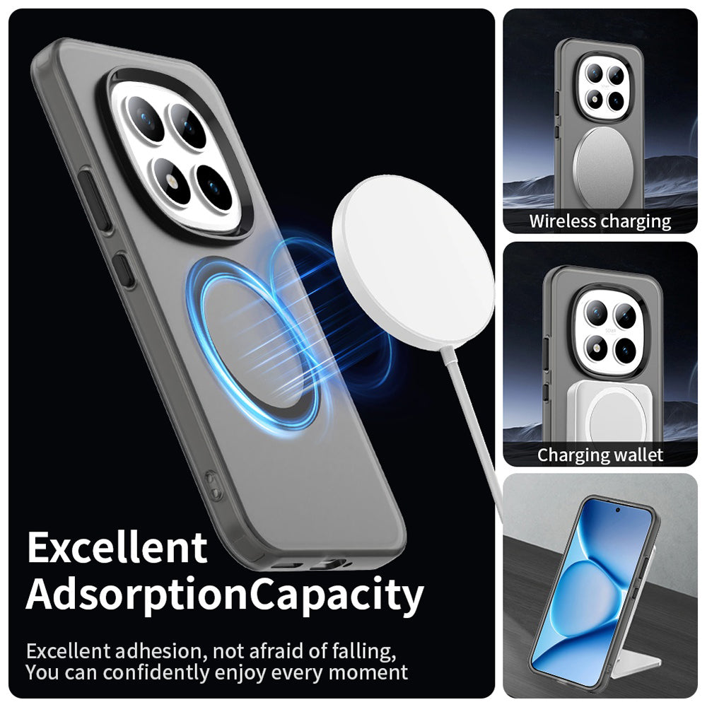 MagSafe-deksel for Xiaomi Poco M8 Pro / Redmi Note 15 Pro+ 5G, Techsuit, CandyCase, Svart