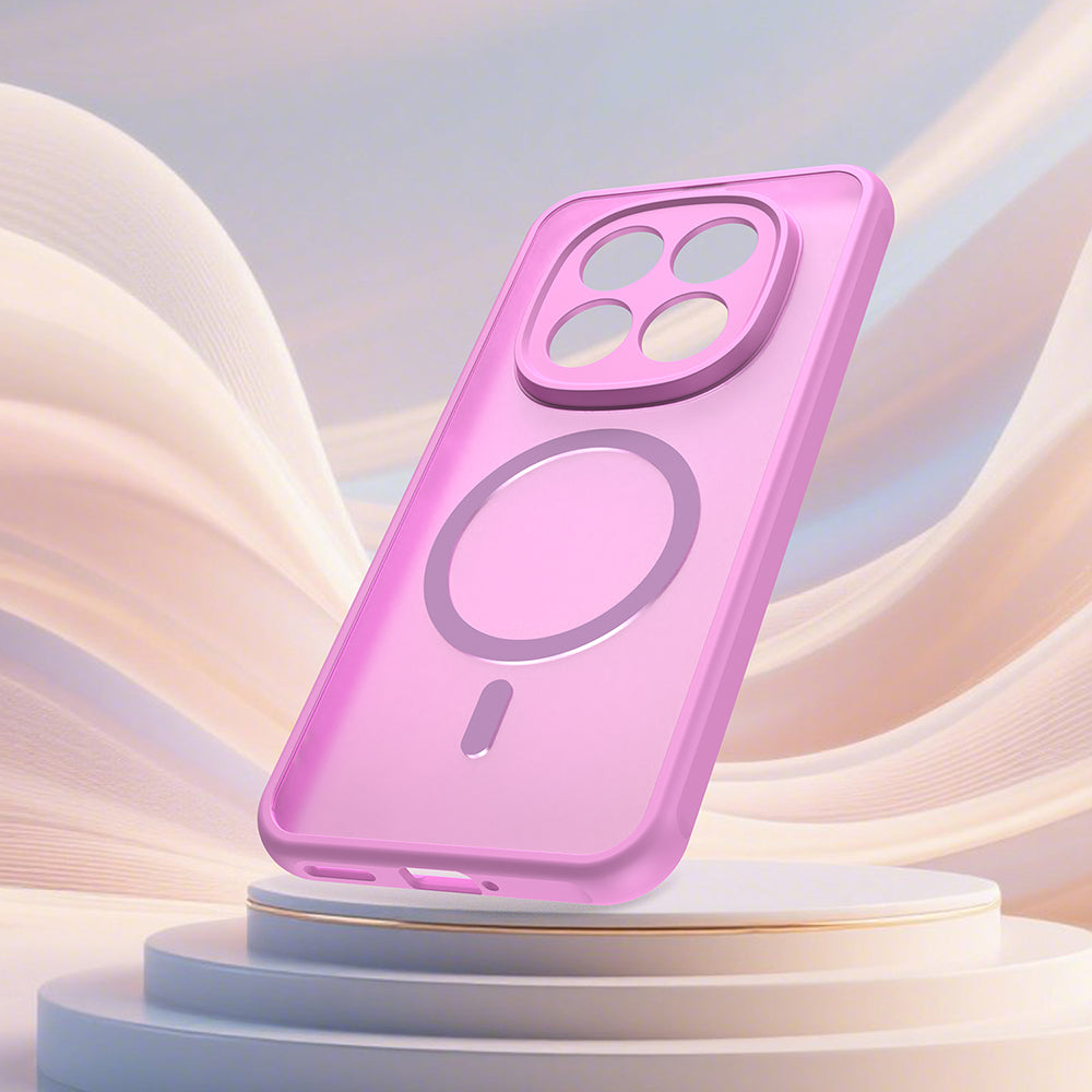 MagSafe-deksel for Xiaomi Poco M8 Pro / Redmi Note 15 Pro+ 5G, Techsuit, HaloFrost II, Rosa