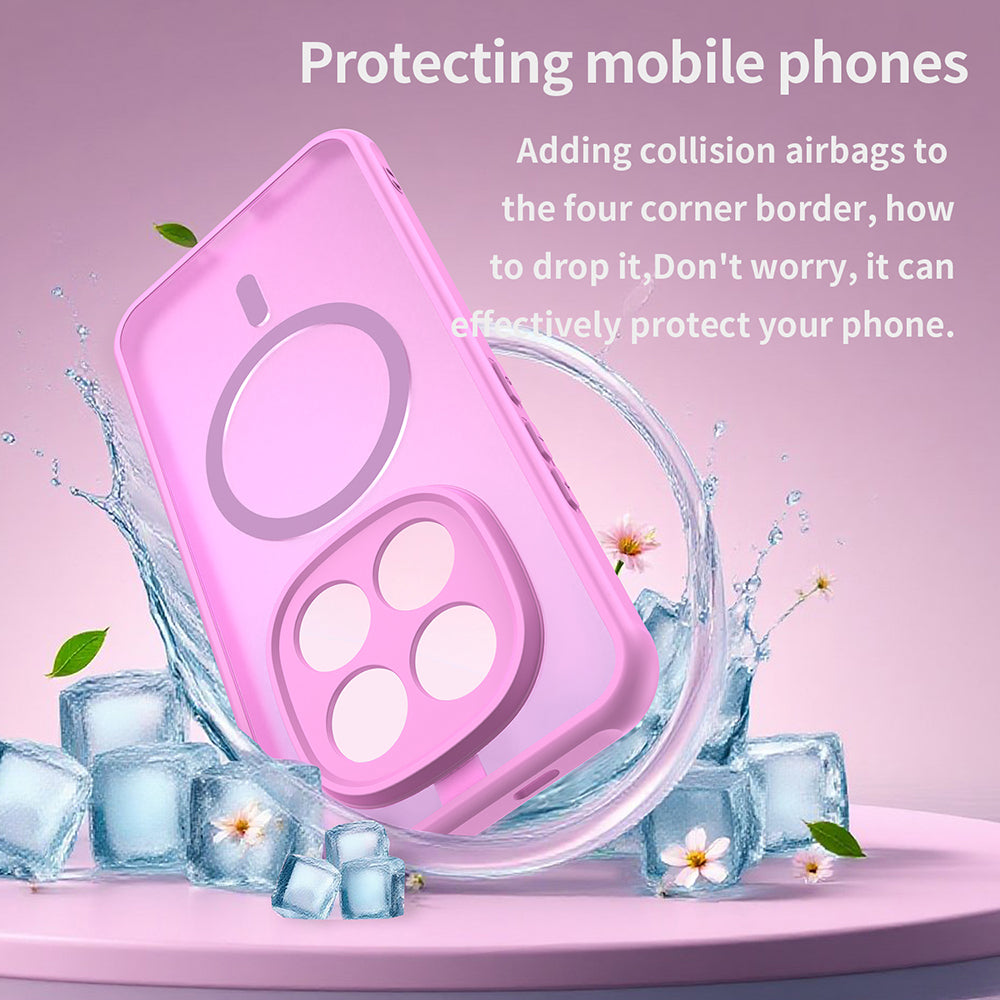 MagSafe-deksel for Xiaomi Poco M8 Pro / Redmi Note 15 Pro+ 5G, Techsuit, HaloFrost II, Rosa