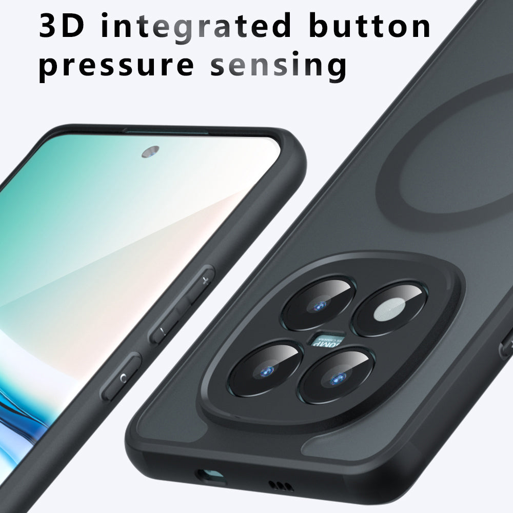 MagSafe-deksel for Xiaomi Poco M8 Pro / Redmi Note 15 Pro+ 5G, Techsuit, PureFrost, Satinert Svart