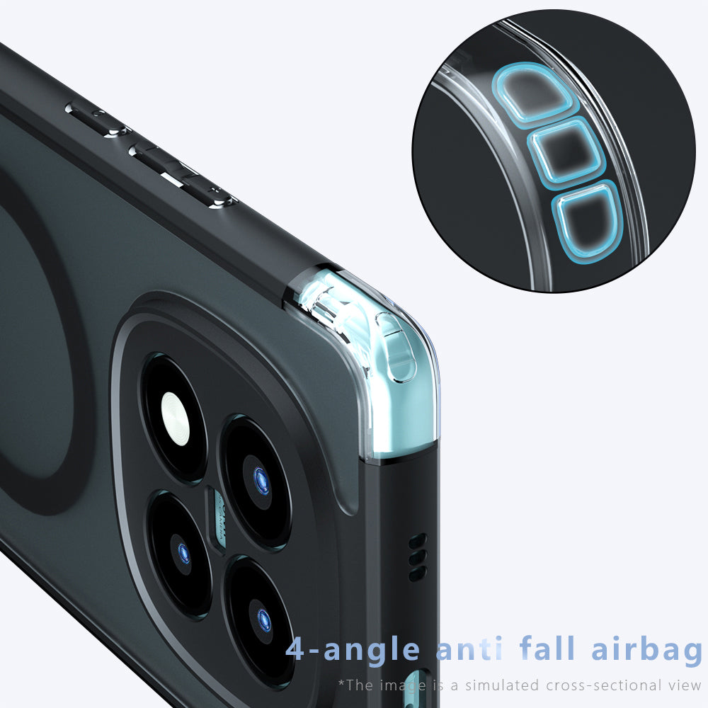 MagSafe-deksel for Xiaomi Poco M8 Pro / Redmi Note 15 Pro+ 5G, Techsuit, PureFrost, Satinert Svart