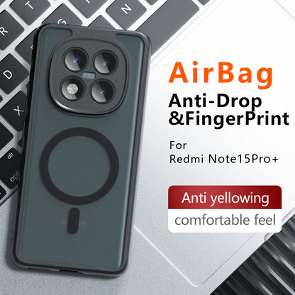 MagSafe-deksel for Xiaomi Poco M8 Pro / Redmi Note 15 Pro+ 5G, Techsuit, PureFrost, Satinert Svart