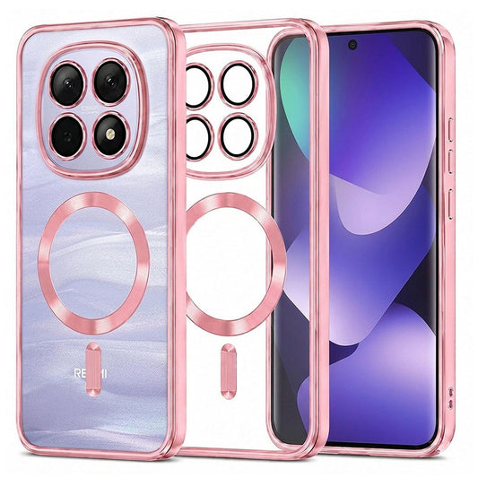 MagSafe-deksel for Xiaomi Poco M8 / Redmi Note 15 5G / Note 15 4G, Techsuit, Luxury Crystal, Rosa