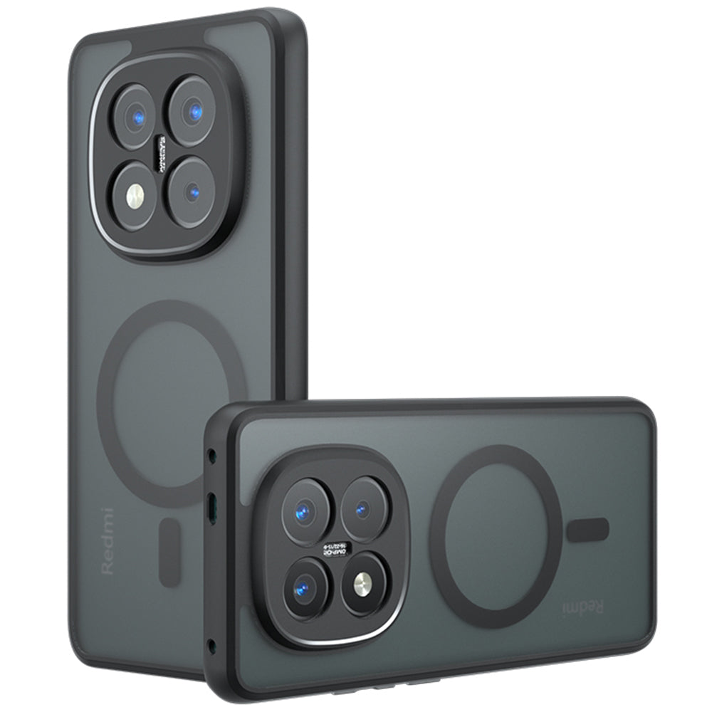 MagSafe-deksel for Xiaomi Poco X7 / Note 14 Pro 5G, Techsuit, PureFrost, svart