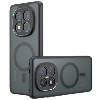 MagSafe-deksel for Xiaomi Poco X7 / Note 14 Pro 5G, Techsuit, PureFrost, svart