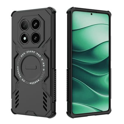 MagSafe-deksel for Xiaomi Poco X7 / Redmi Note 14 Pro 5G, Techsuit, ArmorMag, Svart