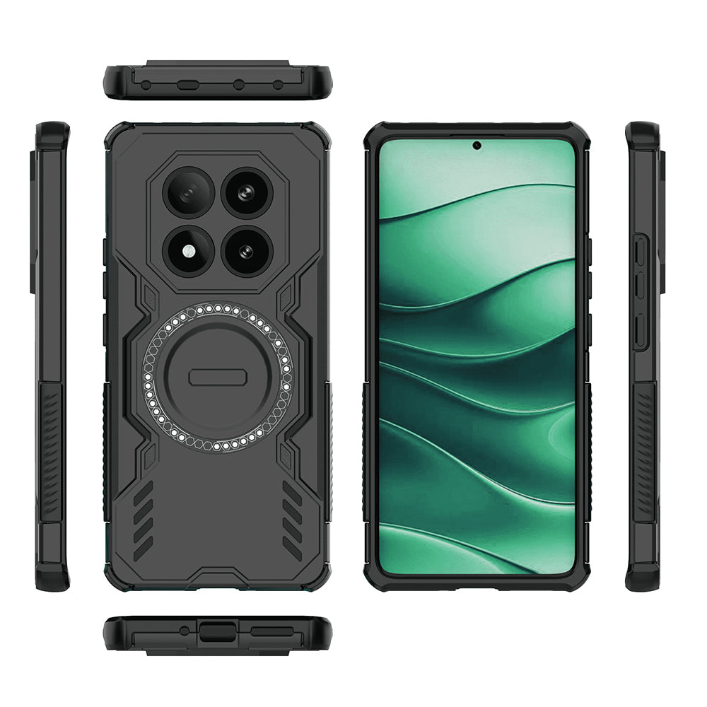 MagSafe-deksel for Xiaomi Poco X7 / Redmi Note 14 Pro 5G, Techsuit, ArmorMag, Svart