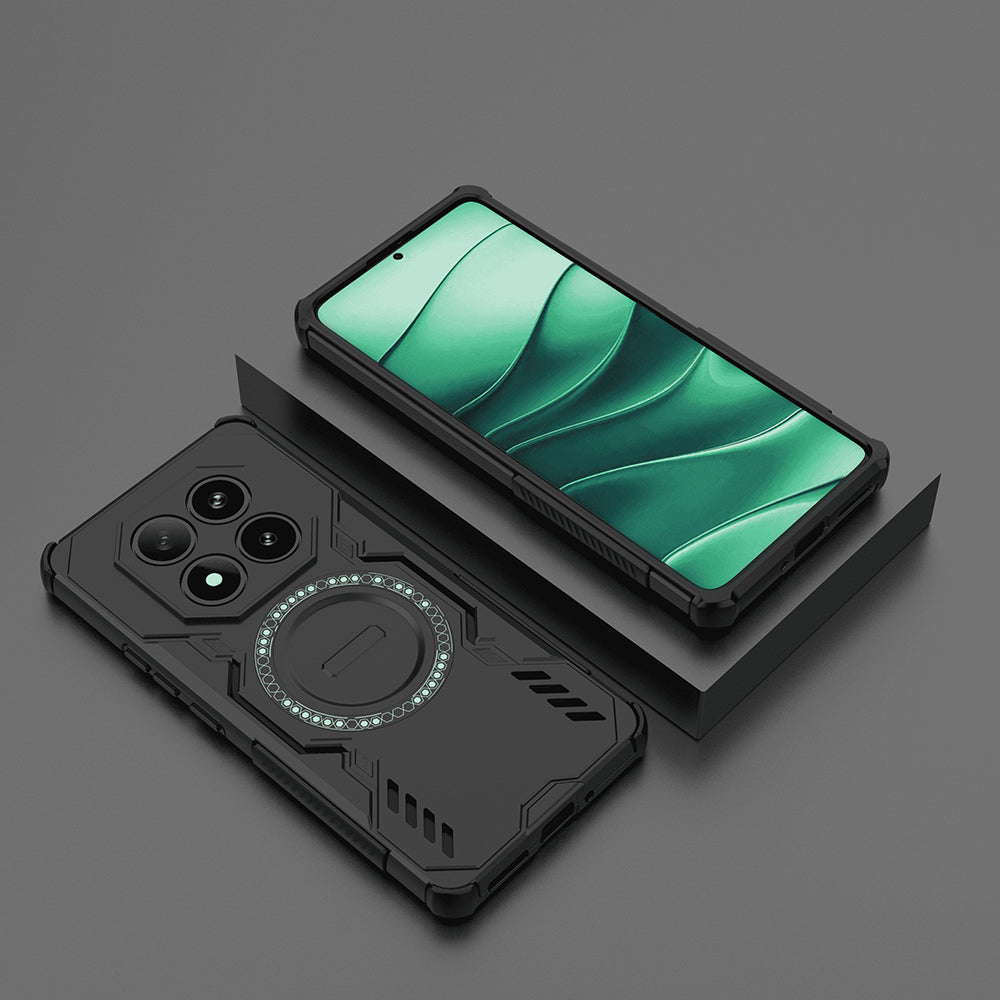 MagSafe-deksel for Xiaomi Poco X7 / Redmi Note 14 Pro 5G, Techsuit, ArmorMag, Svart