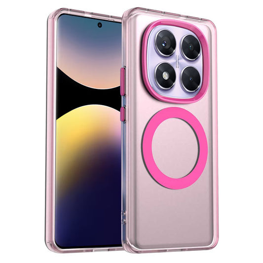 MagSafe-deksel for Xiaomi Poco X7 / Redmi Note 14 Pro 5G, Techsuit, CandyCase, Rosa
