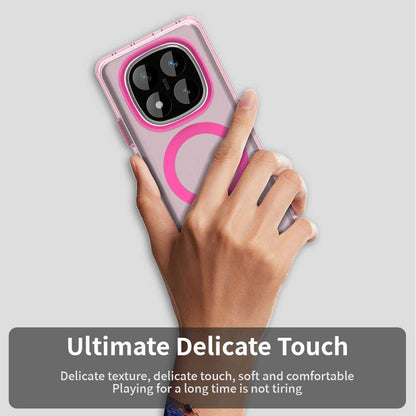 MagSafe-deksel for Xiaomi Poco X7 / Redmi Note 14 Pro 5G, Techsuit, CandyCase, Rosa