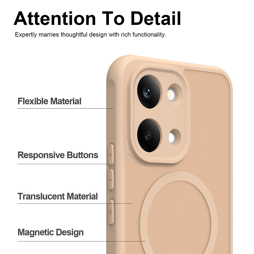 MagSafe-deksel for Xiaomi Poco X8 Pro Max, Techsuit, HaloFrost II, Gull