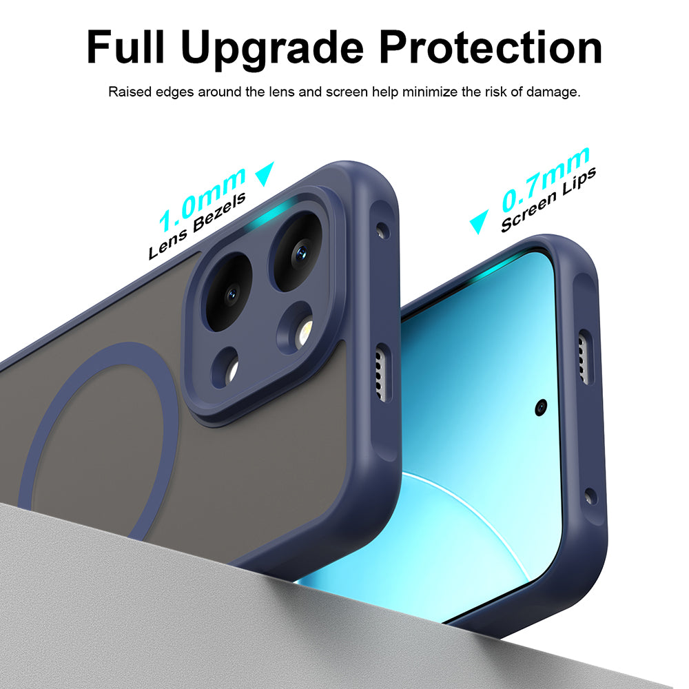 MagSafe-deksel for Xiaomi Poco X8 Pro Max, Techsuit, HaloFrost II, Marineblå