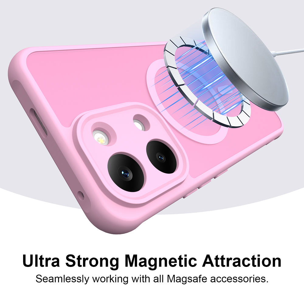 MagSafe-deksel for Xiaomi Poco X8 Pro Max, Techsuit, HaloFrost II, Rosa
