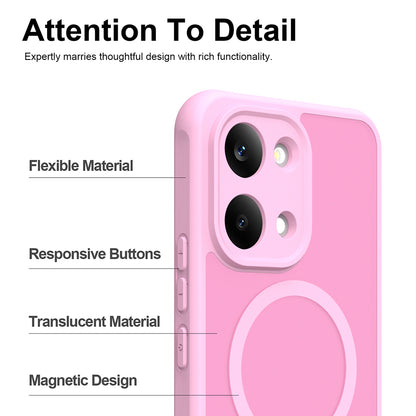 MagSafe-deksel for Xiaomi Poco X8 Pro Max, Techsuit, HaloFrost II, Rosa
