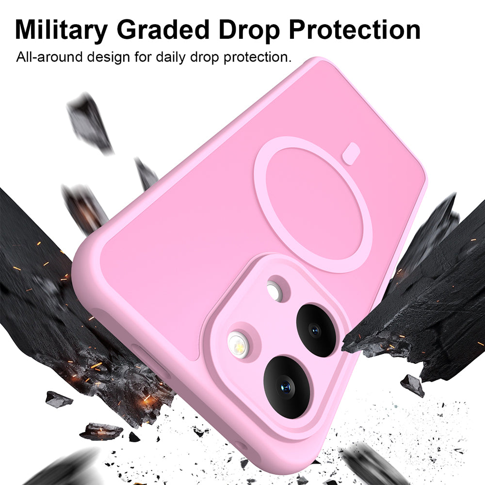 MagSafe-deksel for Xiaomi Poco X8 Pro Max, Techsuit, HaloFrost II, Rosa