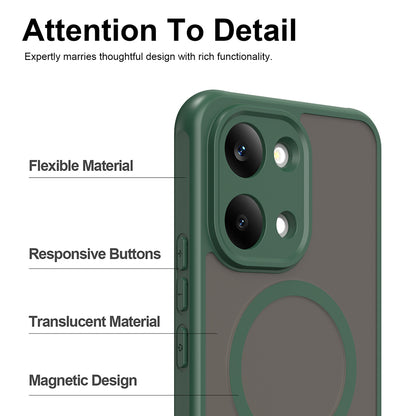 MagSafe-deksel for Xiaomi Poco X8 Pro Max, Techsuit, HaloFrost II, Grønn